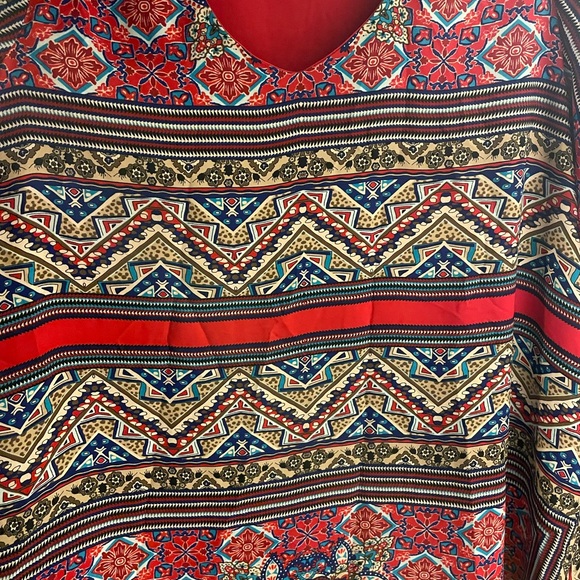 CATO Cato Dress Womens Large OpenLong Sleeve V Neck Knee Length - Picture 4 of 11